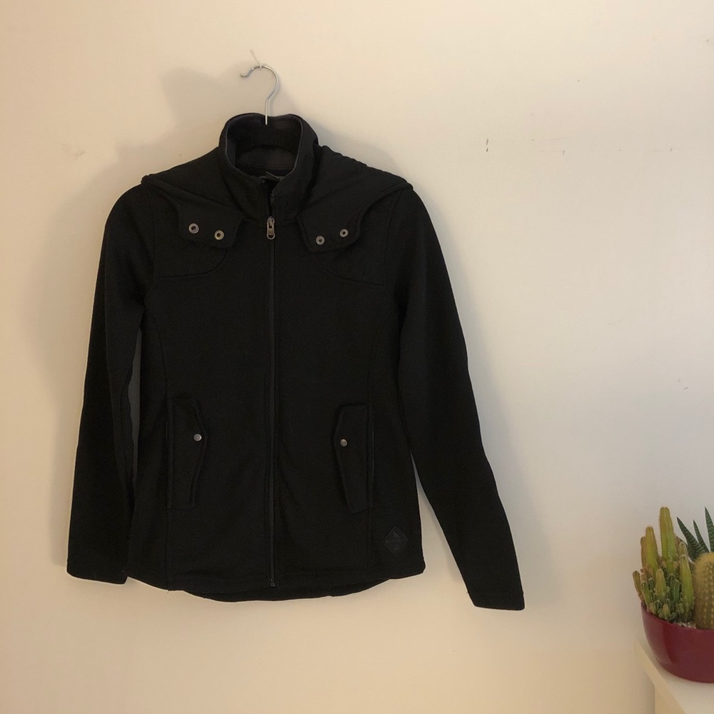 Black Eddie Bauer Lightweight Hooded Jacket